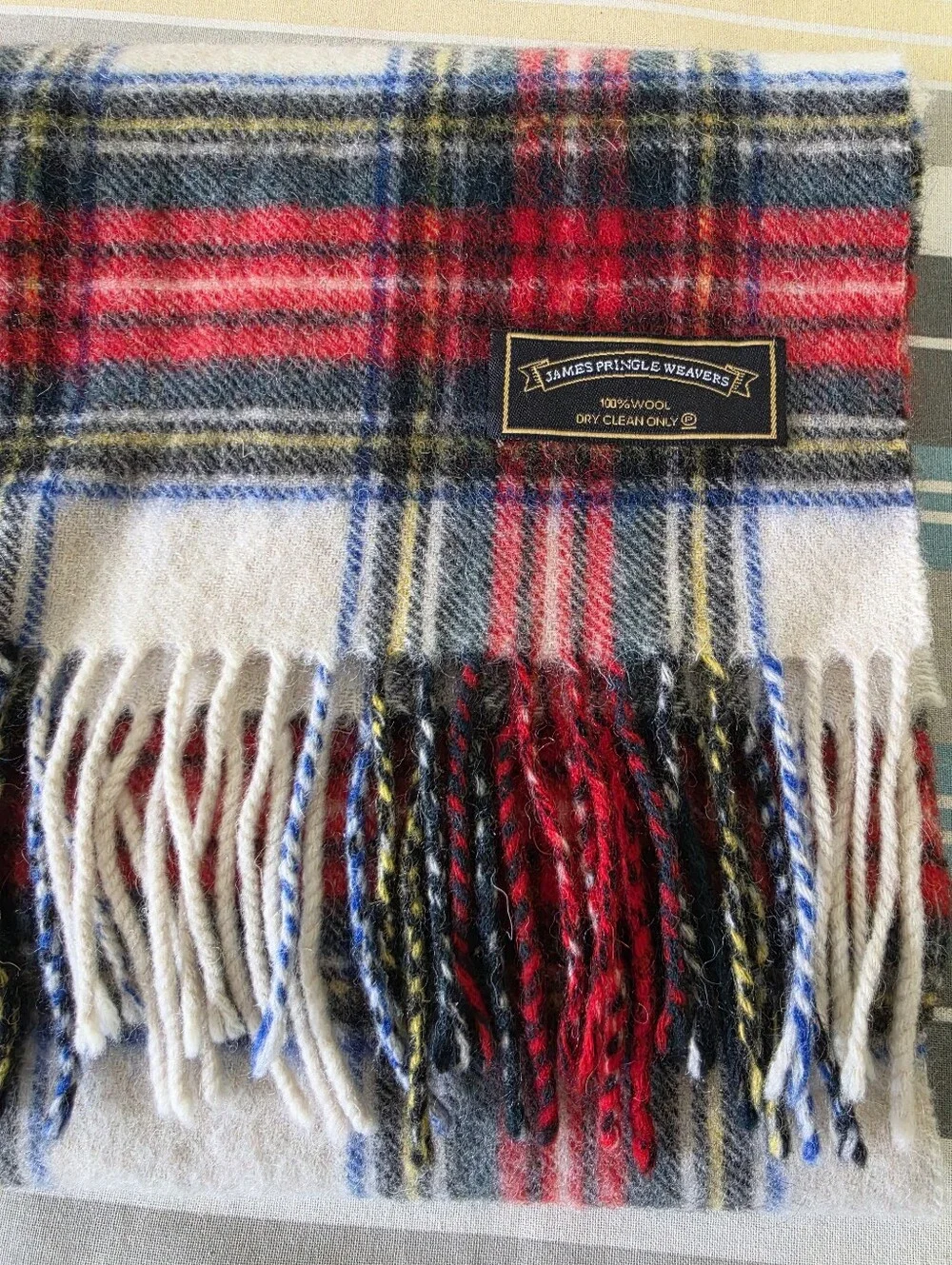 James Pringle Weavers Wool Tartan Scarf